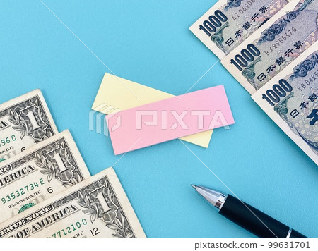 dollar yen (with copy space) dollar yen (with copy space) 99631701