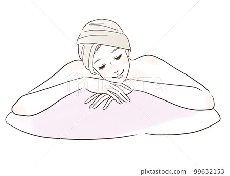 一位女士在美容沙龍閉著眼睛放鬆 一位女士在美容沙龍閉著眼睛放鬆 99632153