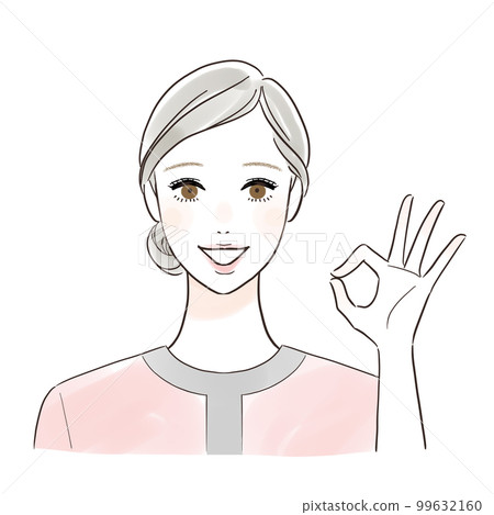 Esthetician who says OK with a smile Esthetician who says OK with a smile 99632160