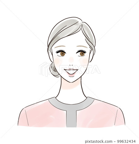 Esthetician looking sideways with a smile 99632434