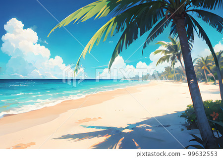 熱帶海灘夏季海上度假圖 熱帶海灘夏季海上度假圖 99632553