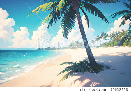 熱帶海灘夏季海上度假圖 熱帶海灘夏季海上度假圖 99632558
