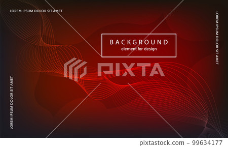 Abstract background. Wave element for design poster. Digital frequency track equalizer. Stylized line art. Colorful shiny wave lines created using blend tool. Curved wavy line smooth stripe. Vector. 99634177