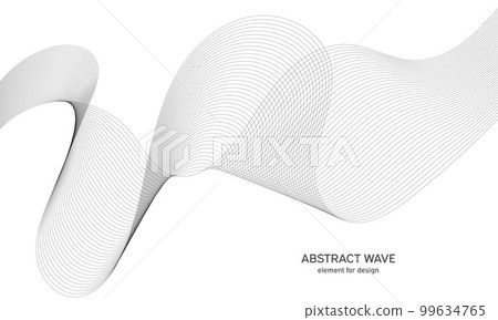 Abstract wave element for design. Digital frequency track equalizer. Stylized line art background. Vector illustration. Wave with lines created using blend tool. Curved wavy line, smooth stripe. Abstract wave element for design. Digital frequency track equalizer. Stylized line art background. Vector illustration. Wave with lines created using blend tool. Curved wavy line, smooth stripe. 99634765