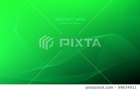 Abstract wave element for design. Digital frequency track equalizer. Stylized line art background. Colorful shiny wave with lines created using blend tool. Curved wavy line, smooth stripe Vector Abstract wave element for design. Digital frequency track equalizer. Stylized line art background. Colorful shiny wave with lines created using blend tool. Curved wavy line, smooth stripe Vector 99634911