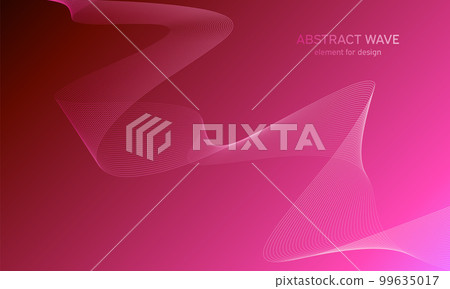 Abstract wave element for design. Digital frequency track equalizer. Stylized line art background. Colorful shiny wave with lines created using blend tool. Curved wavy line, smooth stripe Vector Abstract wave element for design. Digital frequency track equalizer. Stylized line art background. Colorful shiny wave with lines created using blend tool. Curved wavy line, smooth stripe Vector 99635017
