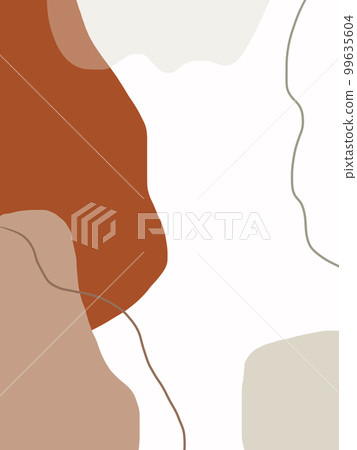 Modern and stylish poster templates with organic abstract shapes Modern and stylish poster templates with organic abstract shapes 99635604