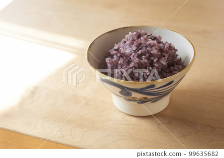 Asahi and black rice Asahi and black rice 99635682