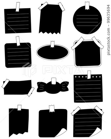 Notepad vector set 99635694