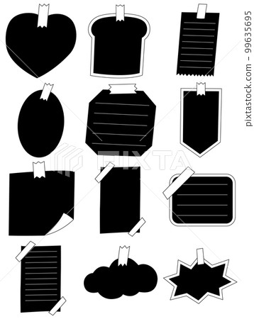 Notepad vector set 99635695