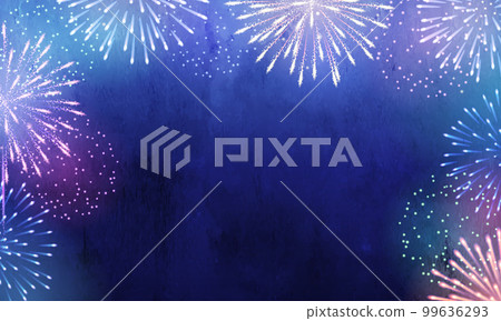 Colorful fireworks vector illustration background Colorful fireworks vector illustration background 99636293