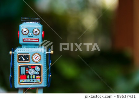 Vintage robot tin toy Vintage robot tin toy 99637431