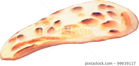 Naan 水彩風格矢量圖 Naan 水彩風格矢量圖 99639117