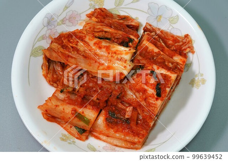 Cabbage kimchi. 99639452