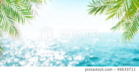 Defocused blue sea landscape background Defocused blue sea landscape background 99639711