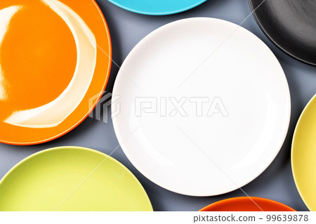 Different clean colorful plates 99639878