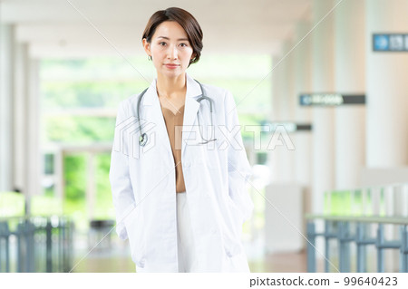 Female doctor hospital Female doctor hospital 99640423