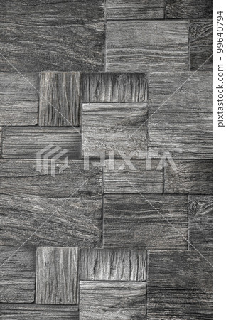 stone block wall texture. Gray stone tiles background. Slate tiles backdrop. copy space. Modern stone wall decoration. vertical image 99640794