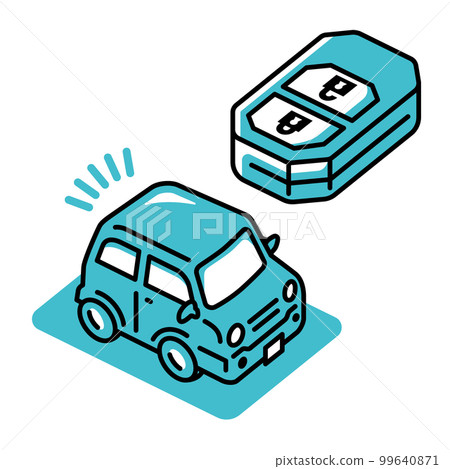 smart key and light car 99640871