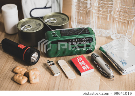 Emergency disaster prevention goods image material Emergency disaster prevention goods image material 99641019