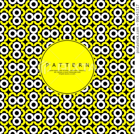 Ornate circle abstract repeat pattern. Modern round line seamless pattern. Ornate circle abstract repeat pattern. Modern round line seamless pattern. 99641317