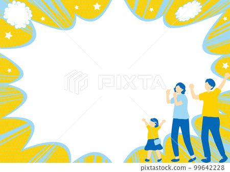 Supporting family Speech bubble background Supporting family Speech bubble background 99642228