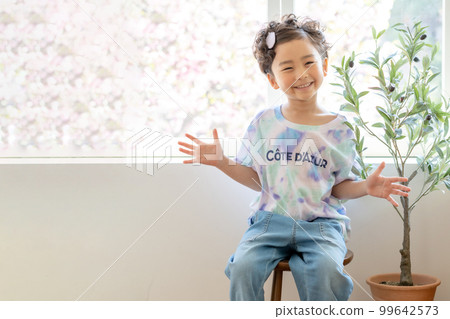 春季兒童生活方式表達健康 99642573