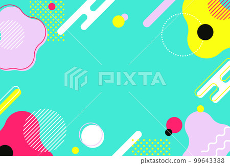 Background illustration _ Memphis _ colorful Background illustration _ Memphis _ colorful 99643388
