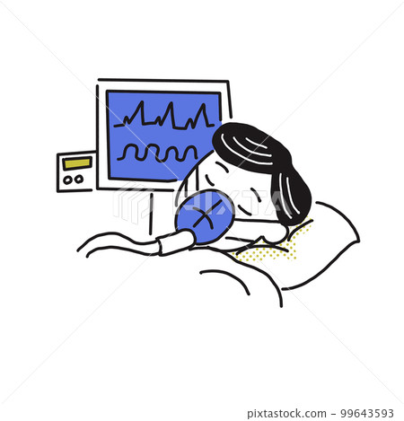 戴著呼吸器的不省人事的人 戴著呼吸器的不省人事的人 99643593