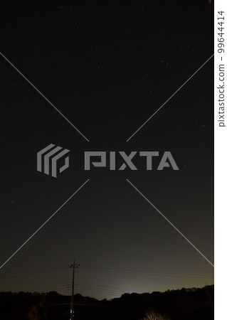 Hakushu-cho, Hokuto City, Big Dipper rising in the northern sky 99644414