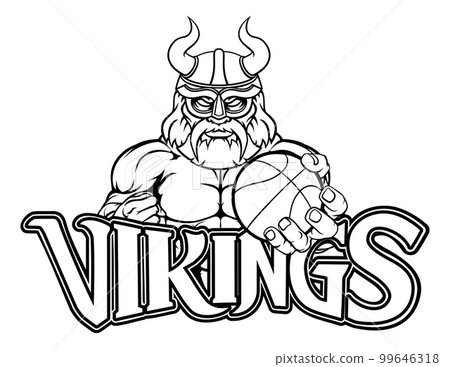 Viking Basketball Sports Mascot 99646318