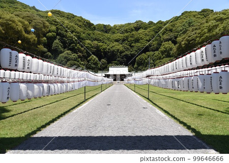 夏季靜岡縣護國神社和燈籠 99646666