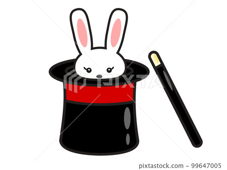 top hat with rabbit 99647005