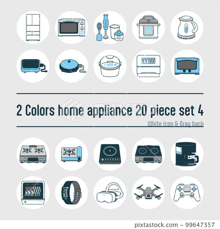 20件套雙色家電插畫第12期 99647357