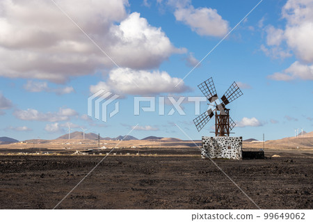 Windmill in Puerto Lajas, Fuerteventura Windmill in Puerto Lajas, Fuerteventura 99649062