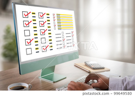 businessman SURVEY and Results Analysis Discovery Concept businessman SURVEY and Results Analysis Discovery Concept 99649580