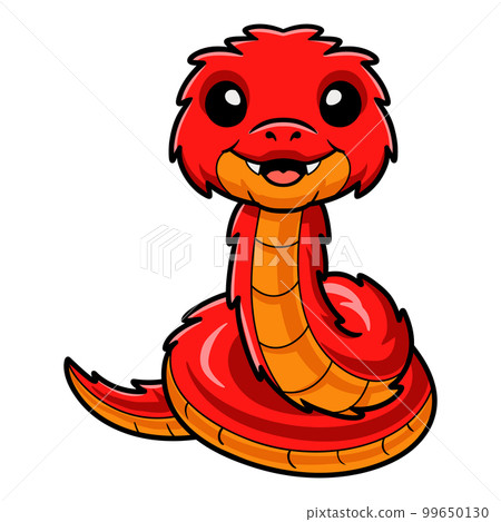 Cute spiny bush viper cartoon 99650130