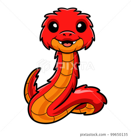 Cute spiny bush viper cartoon 99650135