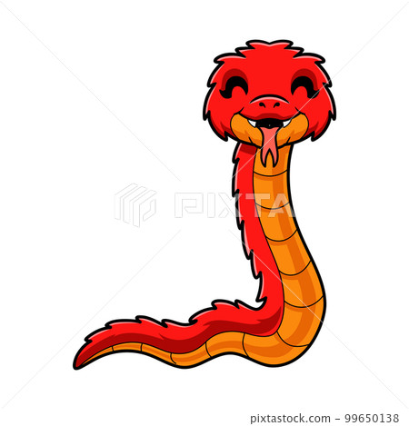 Cute spiny bush viper cartoon Cute spiny bush viper cartoon 99650138