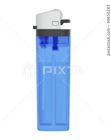 Plastic transparent classic lighter isolated on white background Plastic transparent classic lighter isolated on white background 99650283