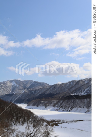 Snow, sky, stars, a trip to feel the winter scenery The winter sky is easy to change Amenimo makezu Kenji Miyazawa 99650397