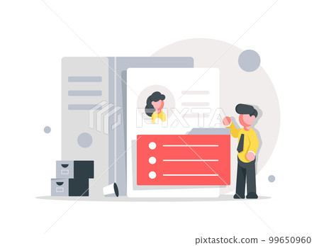 People Characters Choosing Best Candidate for Job,Recruitment Process. Human Resource Management and Hiring Concept People Characters Choosing Best Candidate for Job,Recruitment Process. Human Resource Management and Hiring Concept 99650960