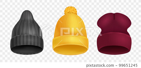 Realistic Hats Set Realistic Hats Set 99651245