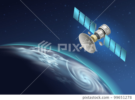 Spacecraft Realistic Background Spacecraft Realistic Background 99651278