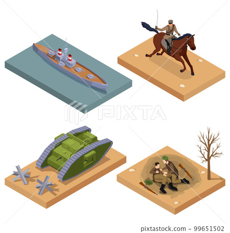 WWI Equipment Isometric 99651502