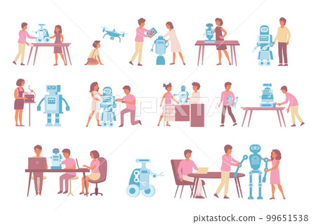 Robot Education Icon Set 99651538