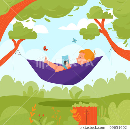 Summer Children Playing Activity Composition 99651602