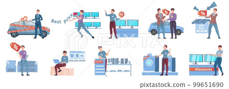 Salesman Flat Compositions Set Salesman Flat Compositions Set 99651690