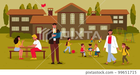 School Building And Study Background 99651715