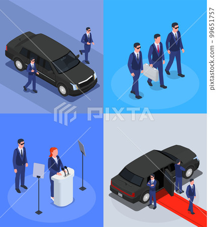 Security Service Isometric Concept Security Service Isometric Concept 99651757